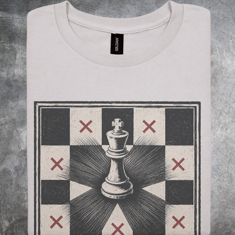 Zugzwang Chess King Trapped on All Sides Tee